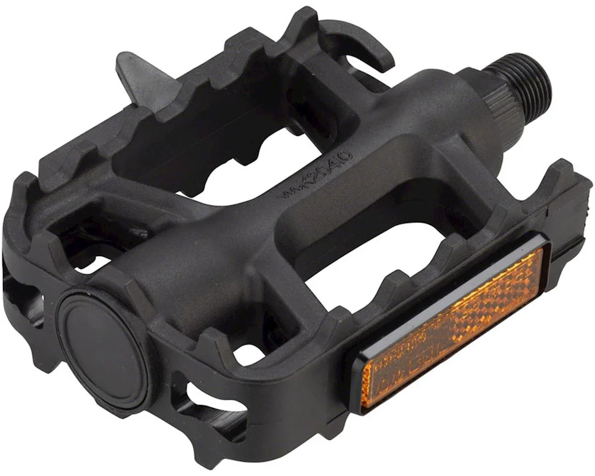MSW Dimension Mountain Basic Heavy-Duty Pedals (Black) (Plastic) (1/2")